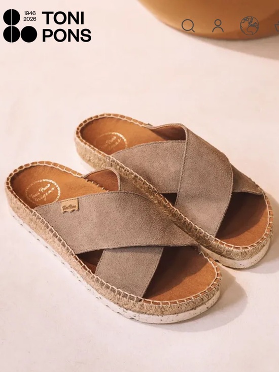 Toni Pons Shoes - Toni Pons - BALIA-A Flat Cross-Strap Espadrille Sandals